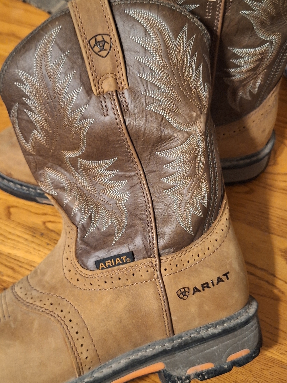 Ariat Men’s Brown Two-Tone Work Cowboy Boots
